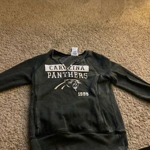 A Carolina panthers sweatshirt